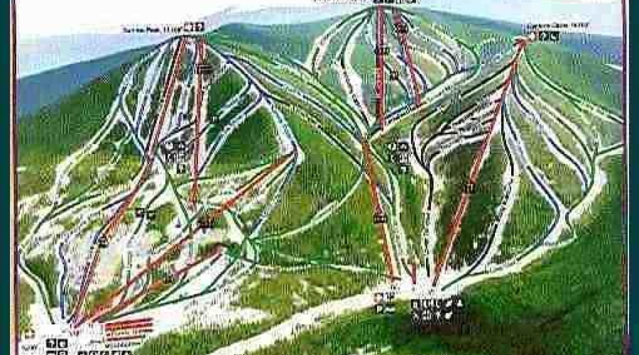 Sunrise Ski Map 1 hour awa