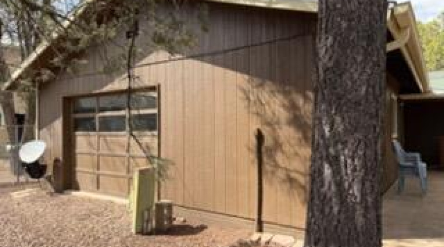 Backside of Garage and Workshop Door