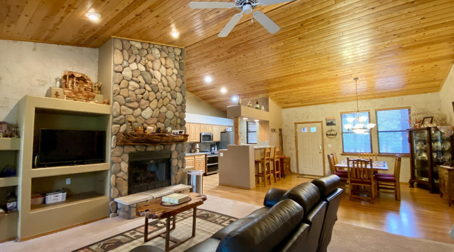 Stone Gas Fireplace