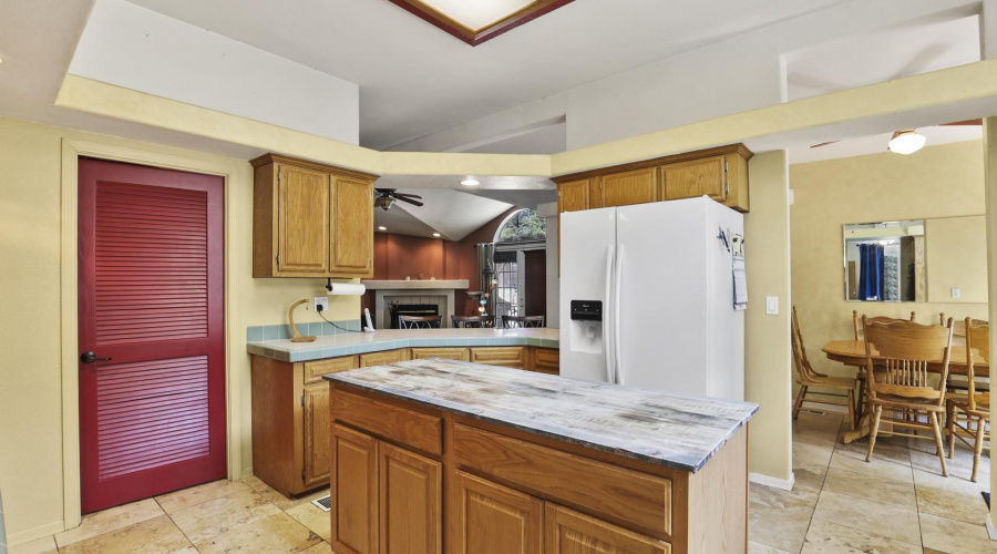 Kitchen View to Dining room