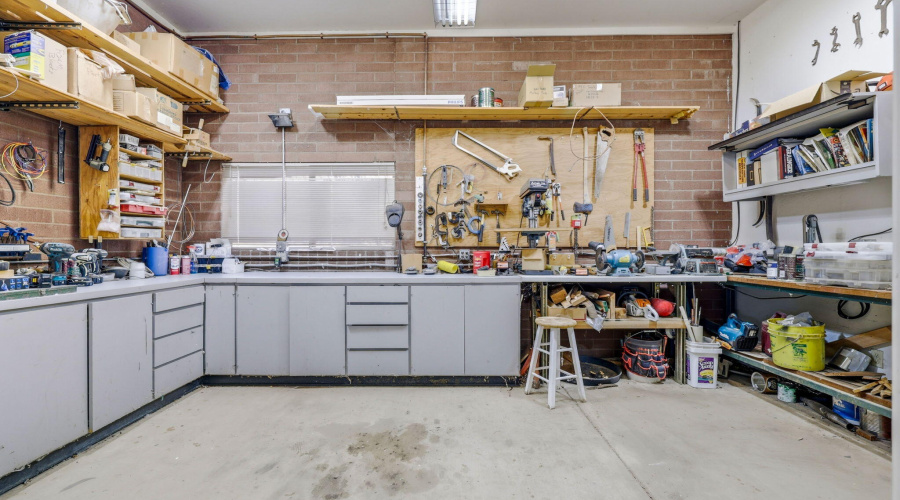 37 Workshop inside Garage