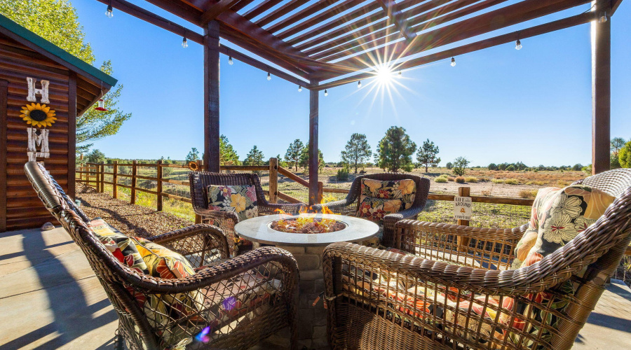 GAZEBO IN BACK YARD