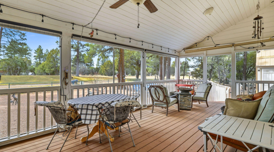 Screened in Back Porch