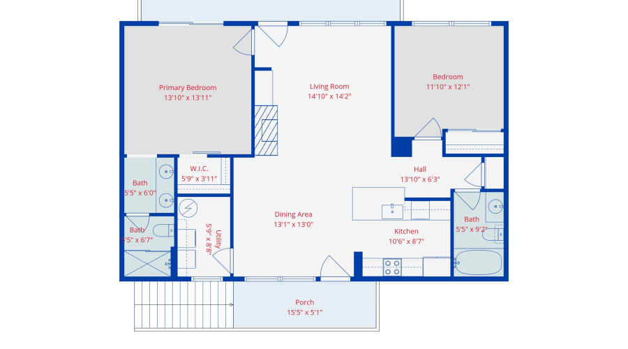 Please reference disclaimer on floor plan measurements. Buyer to