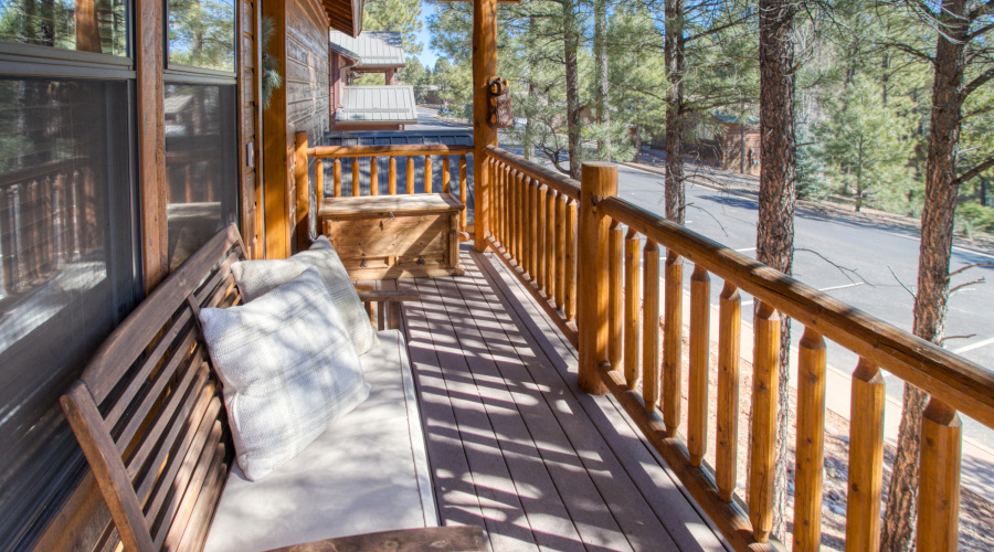 Front Covered Deck Entry