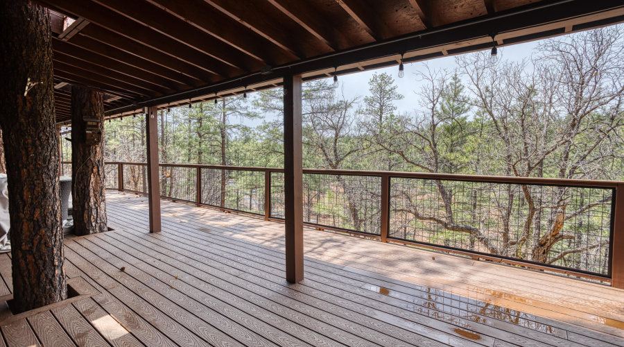 Covered back deck