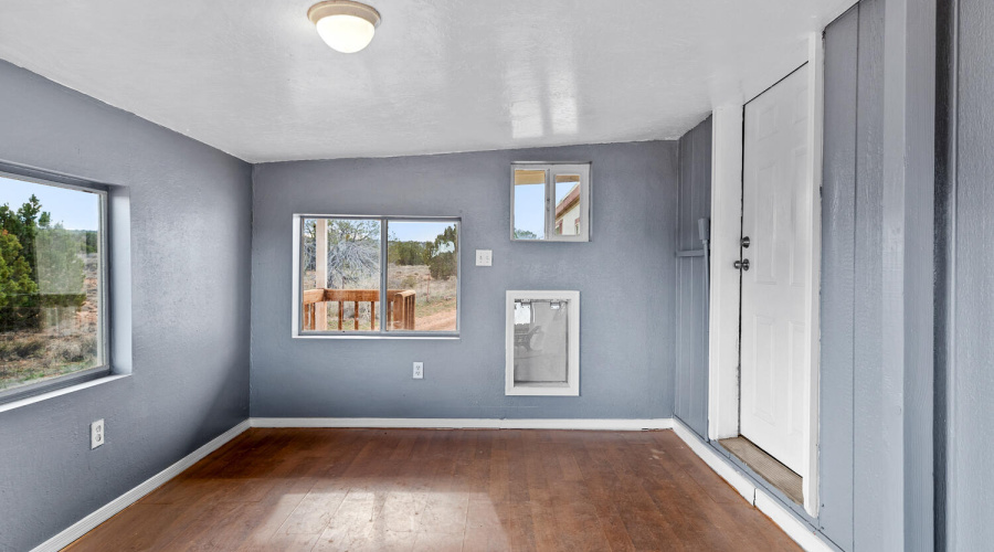 Enclosed mudroom/sun porch