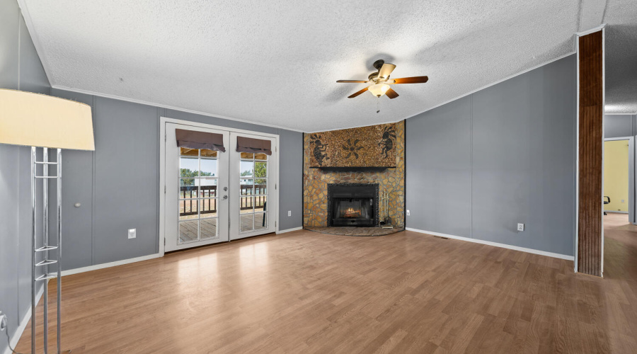 Living Area with Fireplace