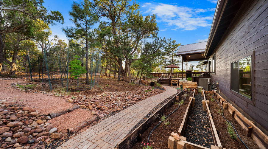 Sidewalk in Backyard
