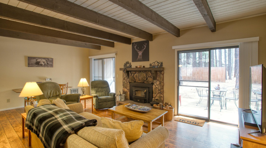 Cozy fireplace