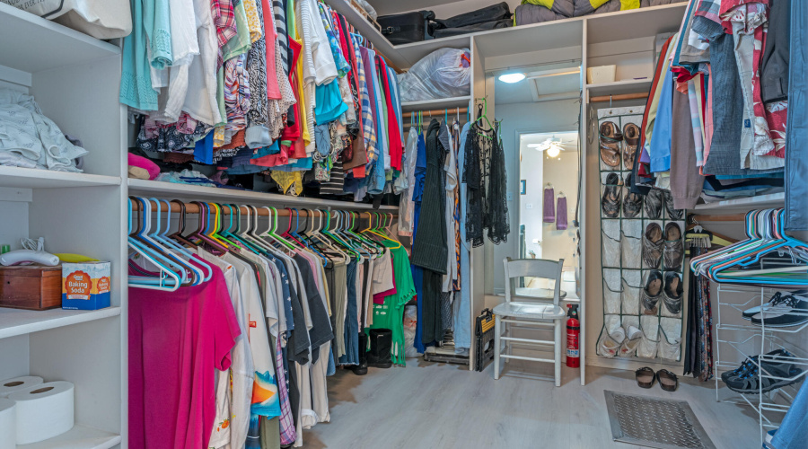Primary closet