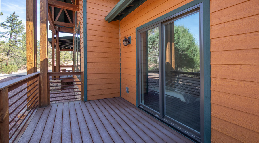Private deck to primary