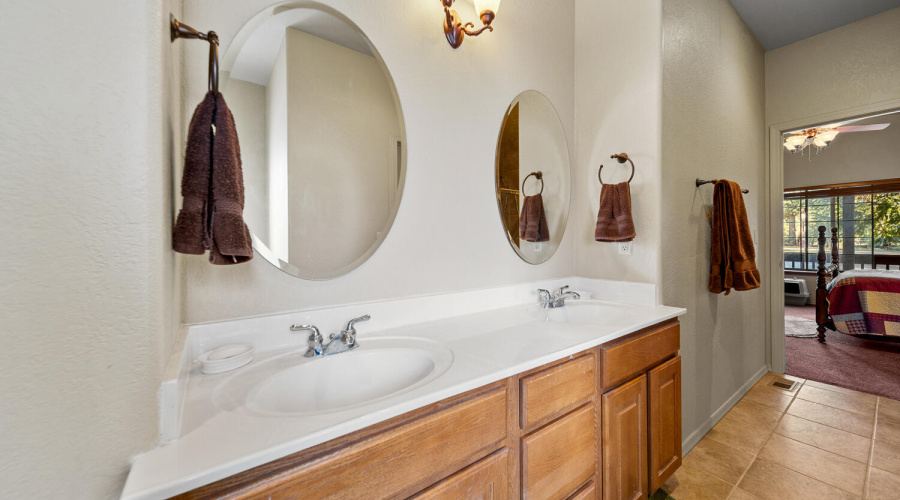 Primary Bath that serves both bedrooms