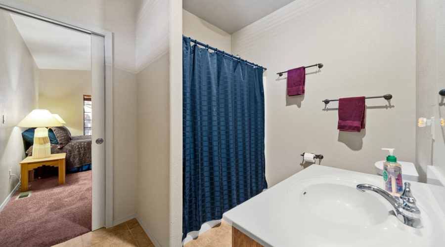 En suite bath for this bedroom