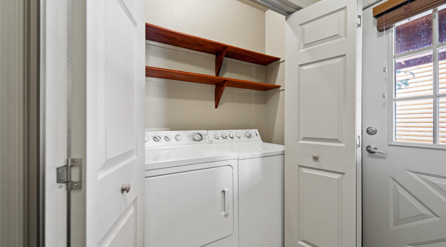 Laundry area in this roo