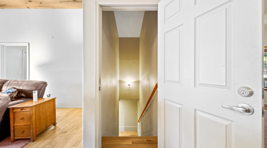 Stairs to game room