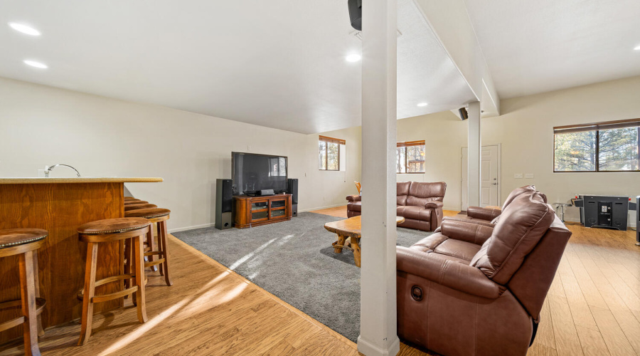Game room TV area