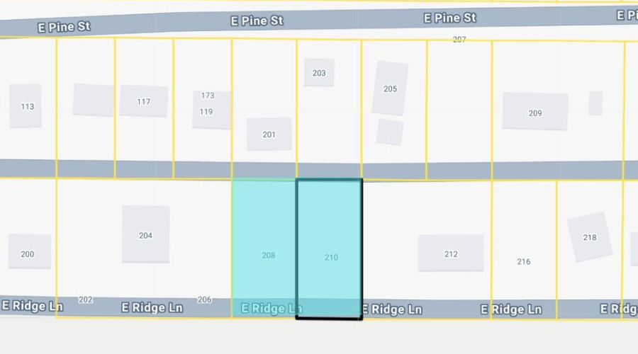 Lot 12 & 13 lot line