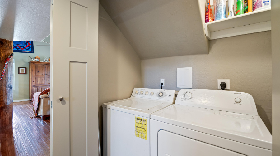 Laundry in Hall Closet