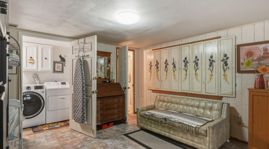 Basement Laundry/Living Area
