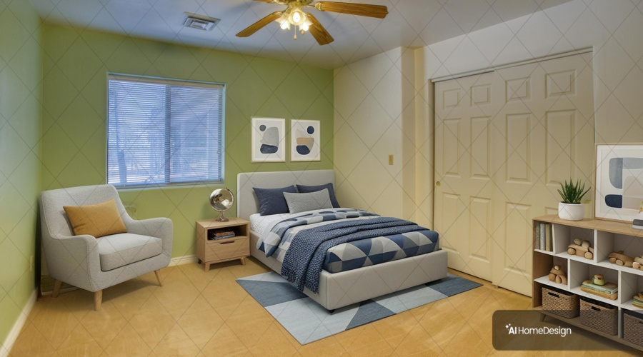 Third Bedroom Staged