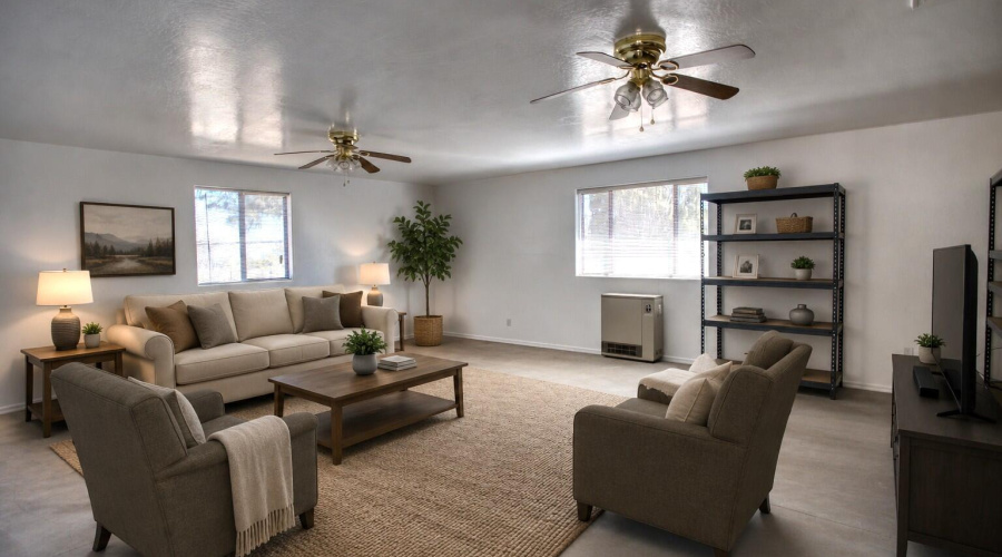 Bonus room staged