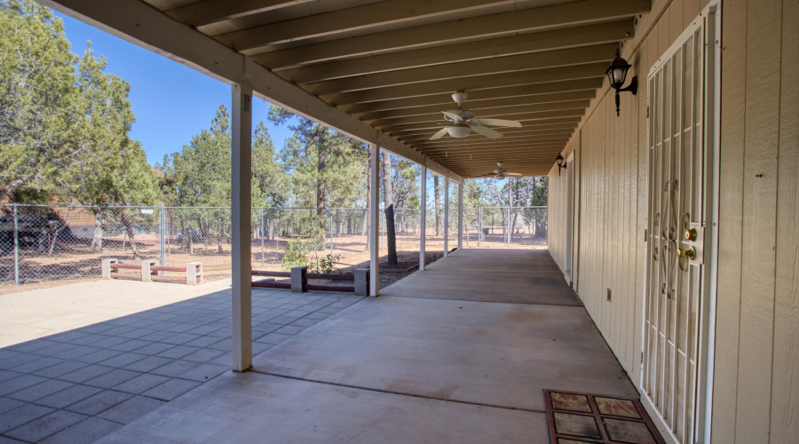 Extended covered patio