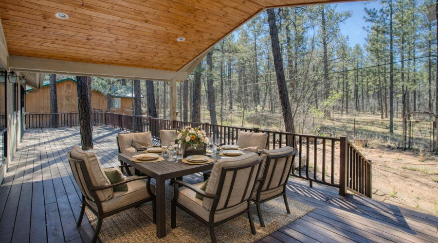 STAGED Covered Deck