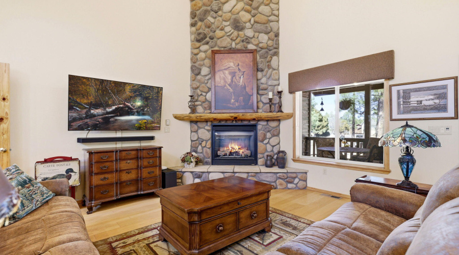 Stone Fireplace