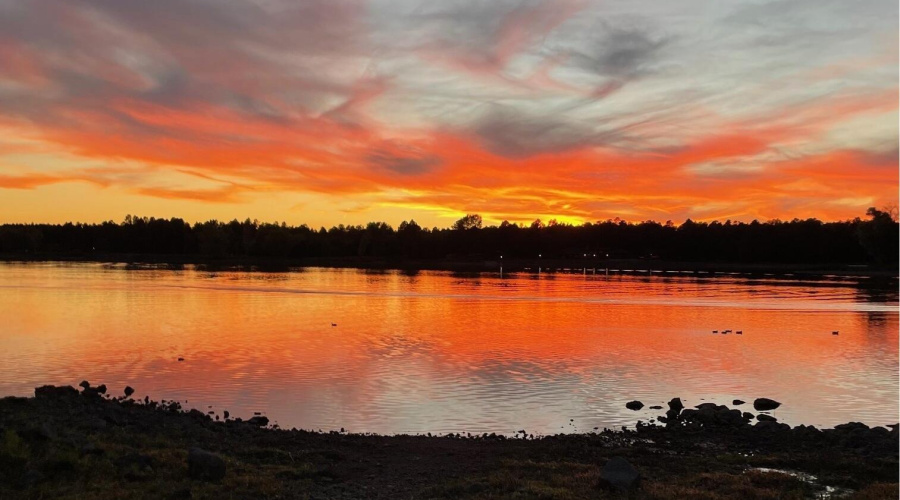 Rainbow Lake Sunset