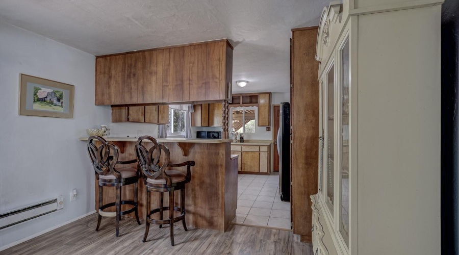 Facing kitchen