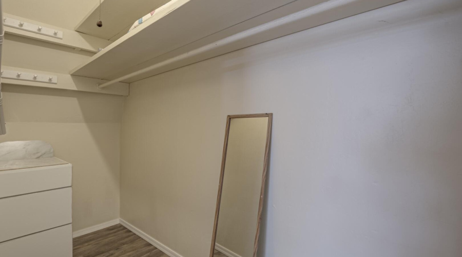 Upstairs closet