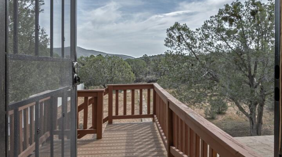 Back private deck entrance