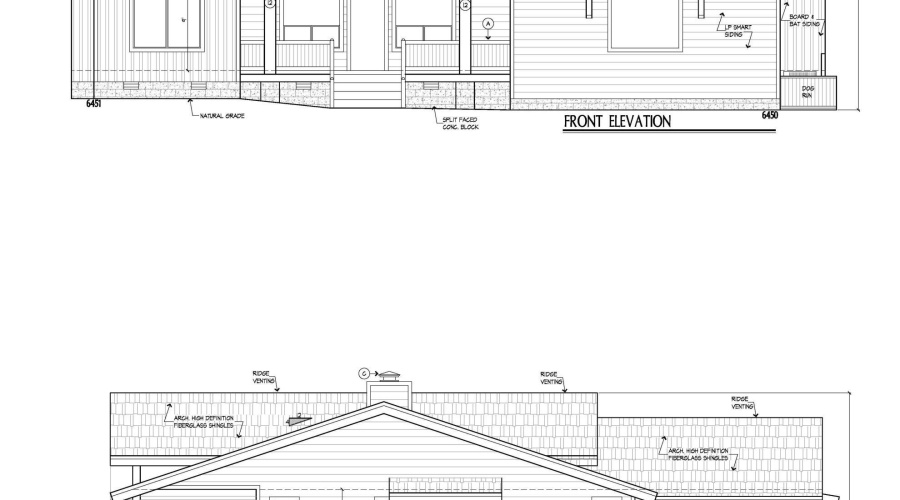 Front & Rear Elevations