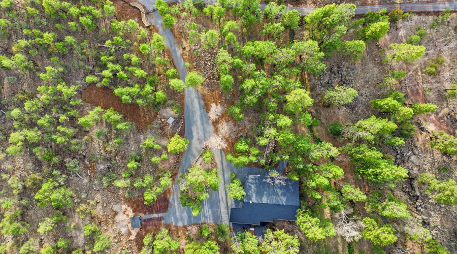Aerial view of home