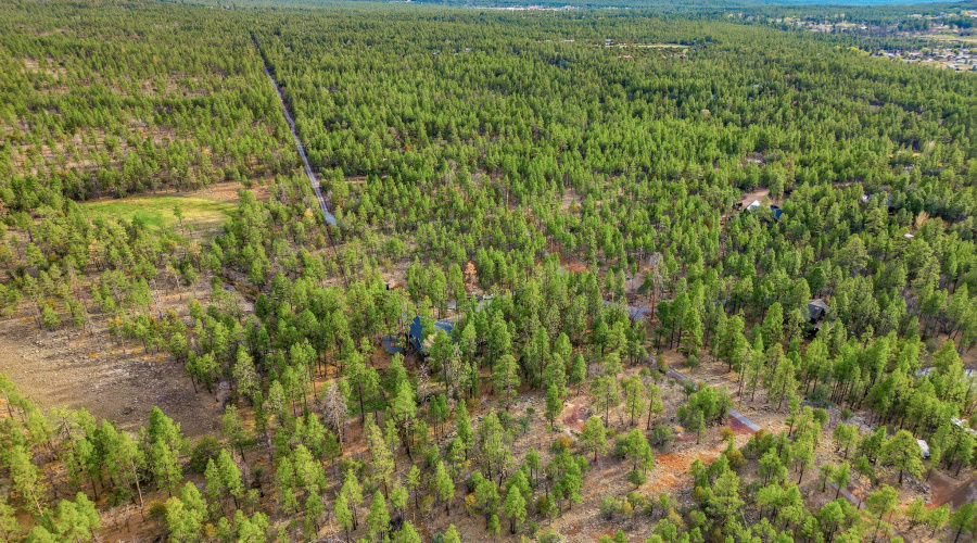 Aerial view of property