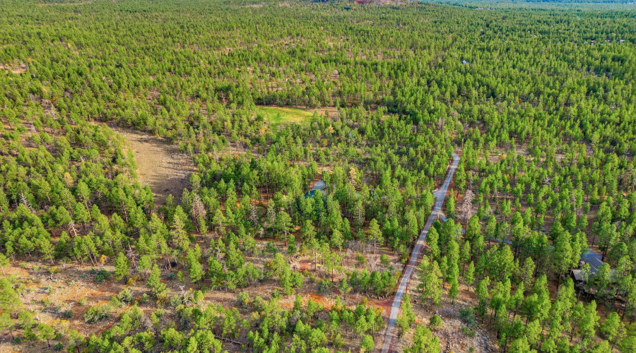 Aerial view of property
