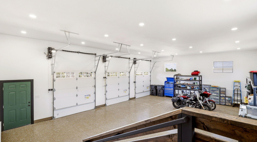 Interior of 3 Car Garage