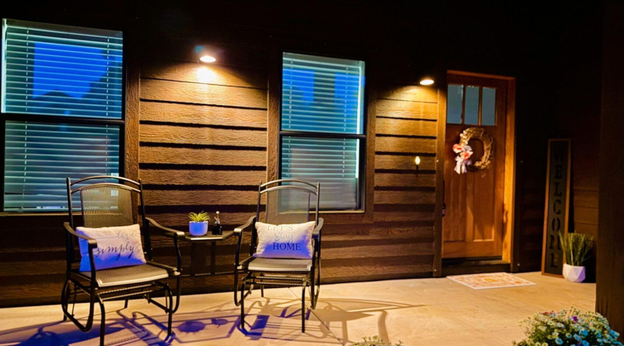 Eagle View - Front Porch Night