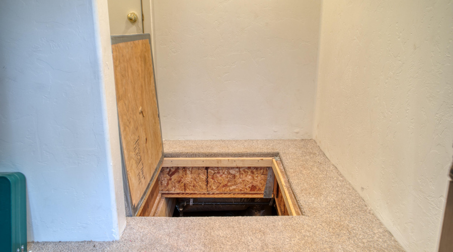Clean Indoor Crawlspace Access