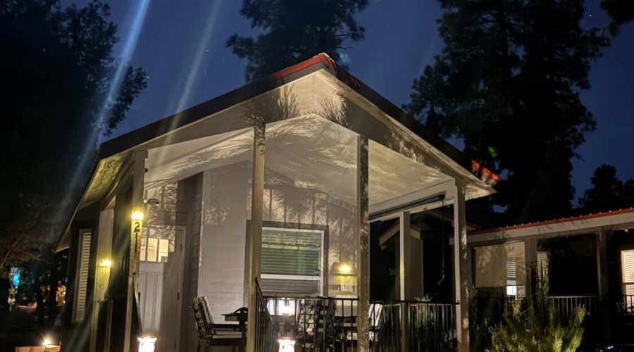 Front of Home at Night