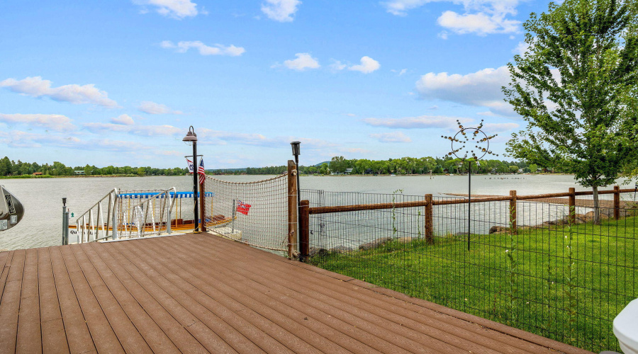 Patio by dock