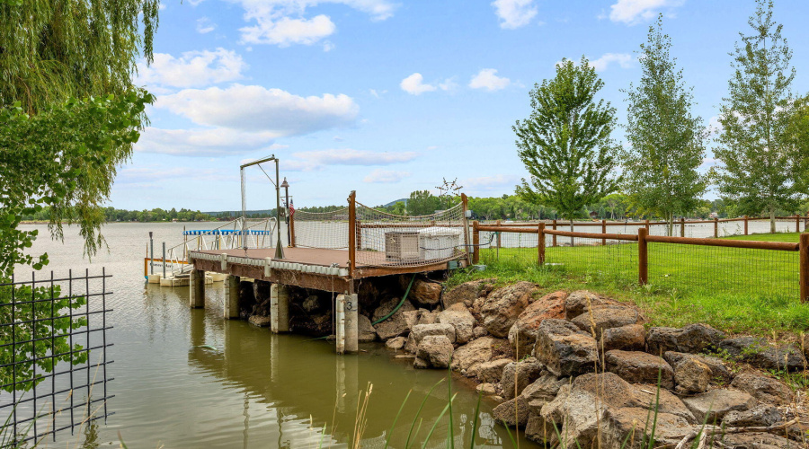 Boat dock area