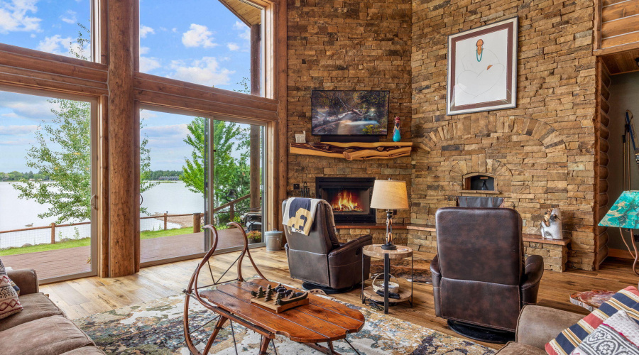 Gas starter fireplace
