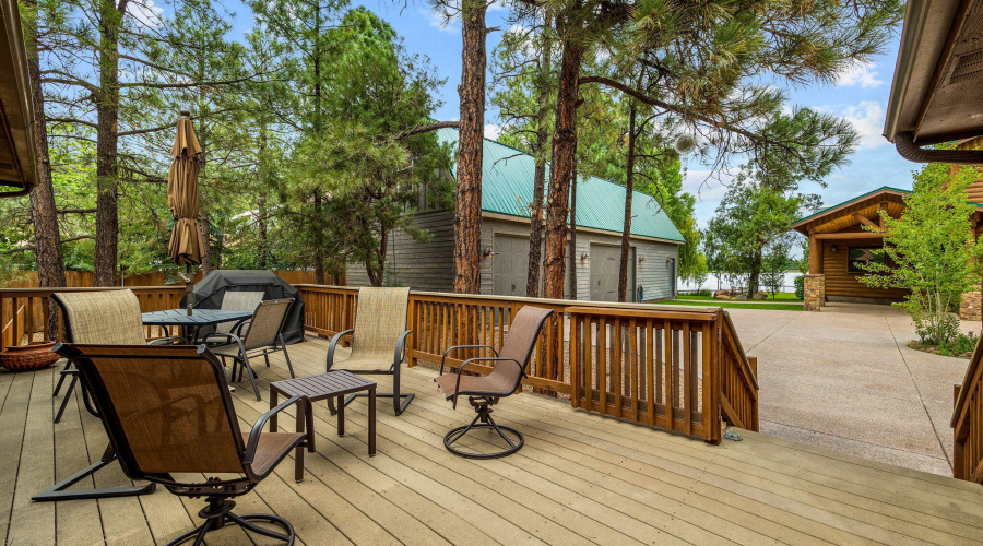Guest house deck with BBQ