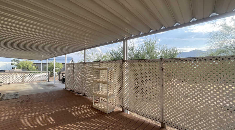 Rear patio