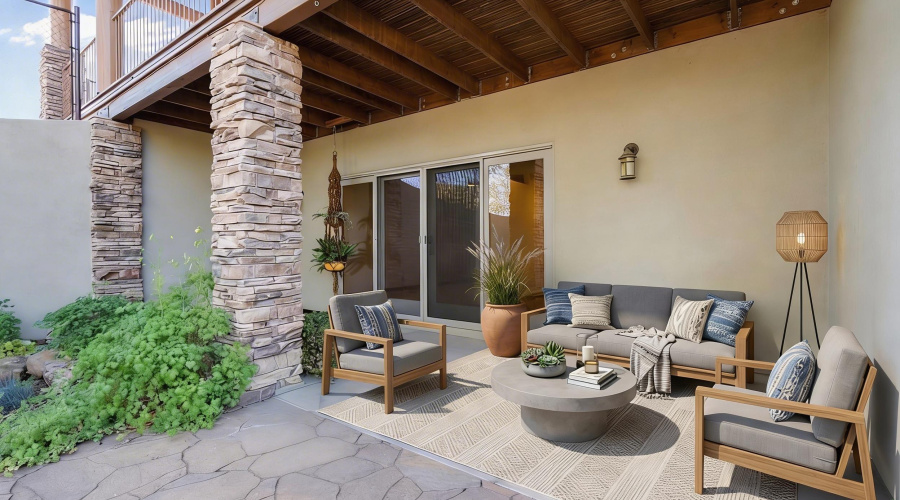 Virtually Staged Patio