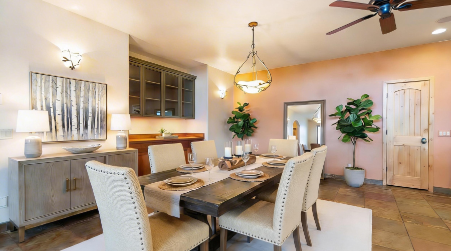 Virtually Staged Dining Room