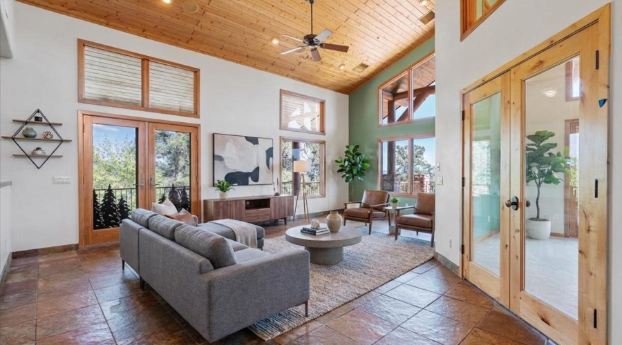 Virtually Staged Living Room