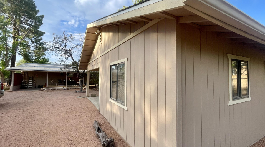 back patio -detached garage
